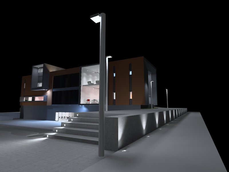 iluminacion led biblioteca chile