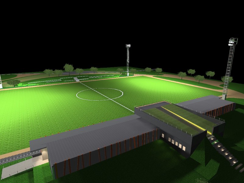 iluminacion led campo de futbol