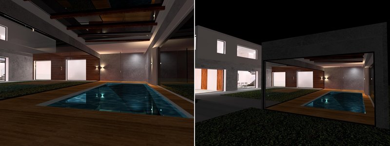 Iluminación LED en una casa Piscina2.jpg